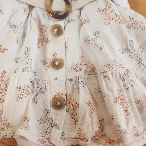 Little Lass White Floral Dress with Pink Bike Shorts 2T - Picture 13 of 17